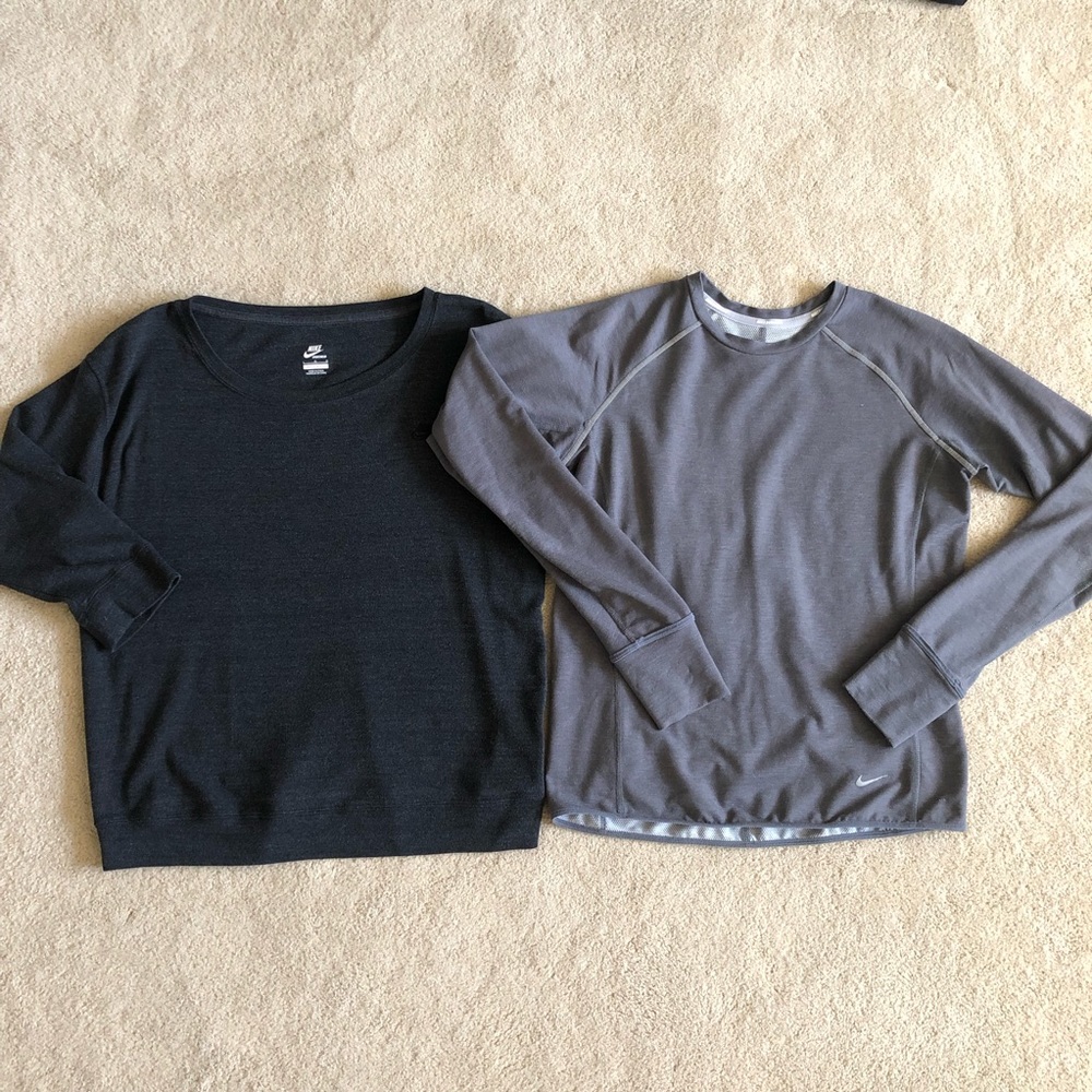 Nike Gray Sweaters Tops Woman size Small